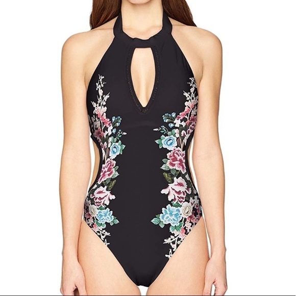 Lucky Brand Other - LUCKY Brand Garden Plunge High Neck One Piece